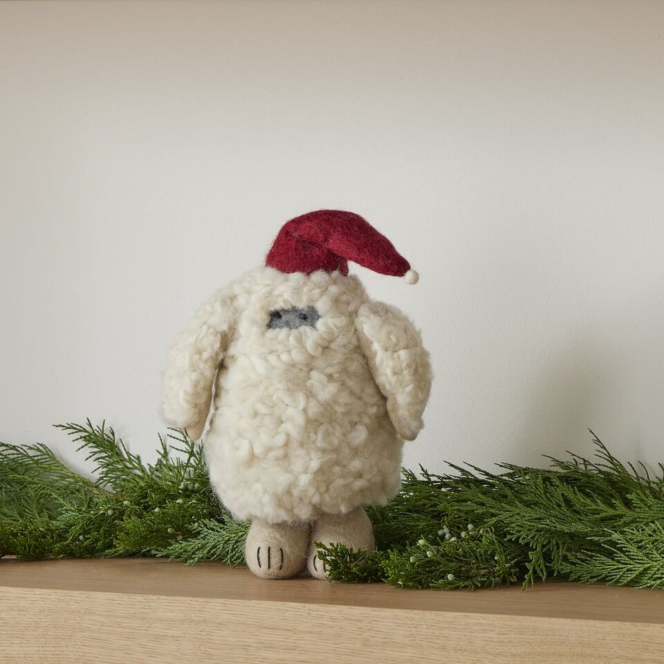 Felt Yeti Figurines West Elm Australia